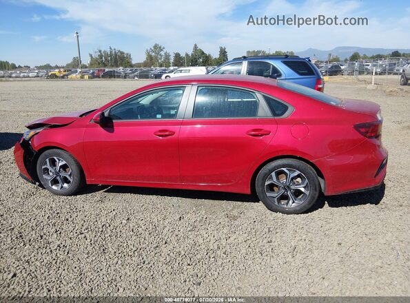 3KPF24AD9KE115669 2019 KIA FORTE Red Widok wnętrza 360 stopni