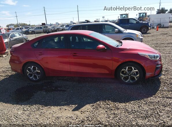 3KPF24AD9KE115669 2019 KIA FORTE Red Widok wnętrza z tyłu