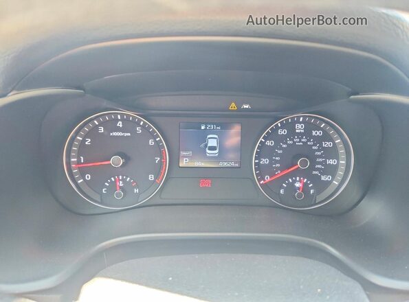 3KPF24AD9LE221508 2020 KIA FORTE White ხელსაწყოთა პანელის ხედი