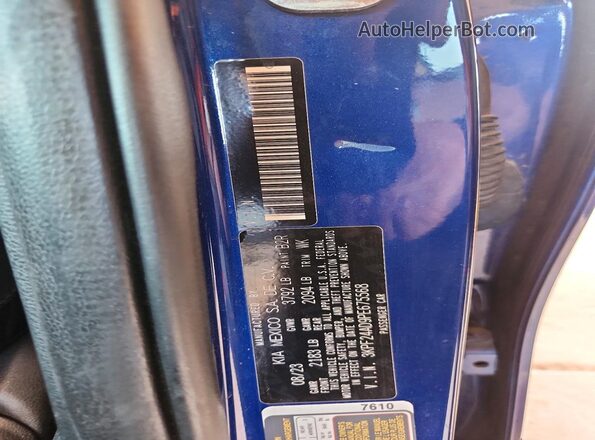 3KPF24AD9PE675568 2023 KIA FORTE Blue Widok komory silnika
