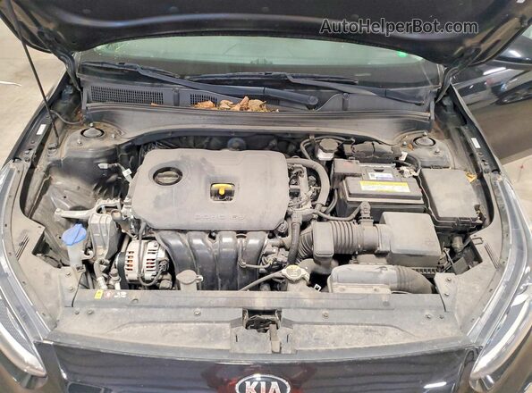 3KPF24ADXKE073321 2019 KIA FORTE Black უკანა სალონის ხედი