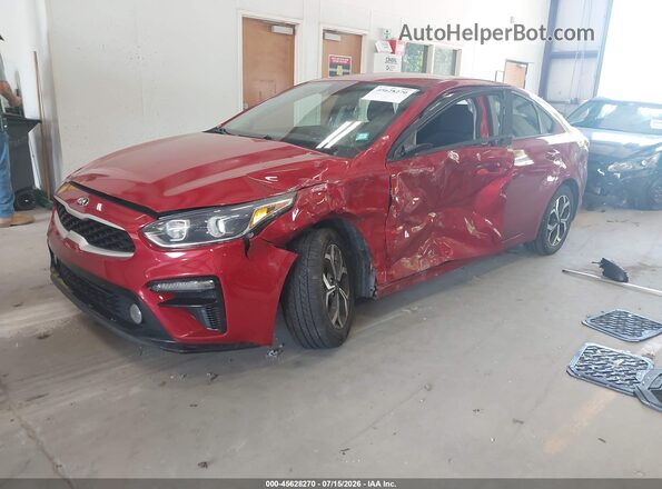 3KPF24ADXLE147290 2020 KIA FORTE Red Առջևի ձախ երեք քառորդ տեսարան