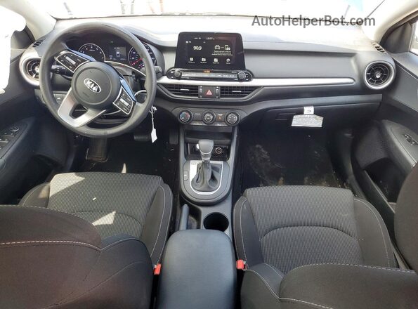 3KPF24ADXME355266 2021 KIA FORTE Blue Առջևի վահանակի տեսք