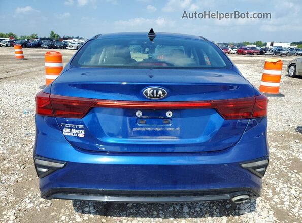 3KPF24ADXME355266 2021 KIA FORTE Blue Հետևի տեսք