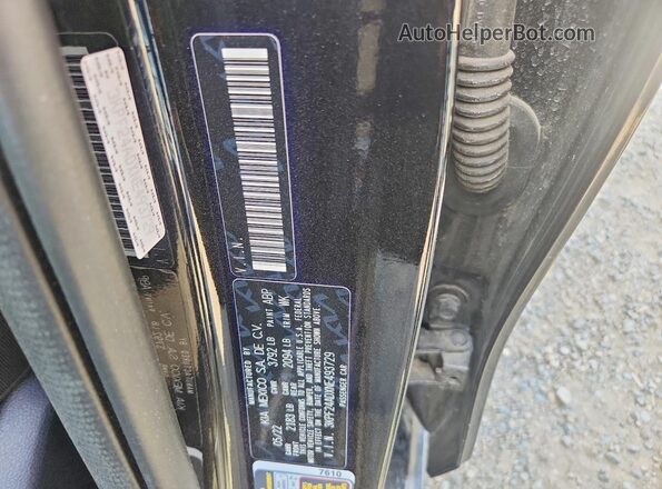 3KPF24ADXNE493729 2022 KIA FORTE Black Вид наклейки з VIN-кодом