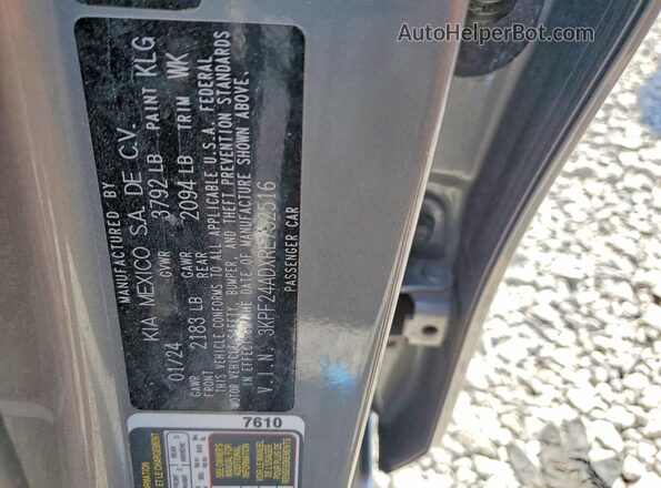 3KPF24ADXRE752516 2024 KIA FORTE Серебряный Вид подкапотного пространства