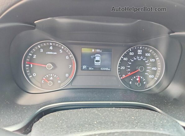 3KPF34AD0KE015926 2019 KIA FORTE Серебряный Вид щитка приборов