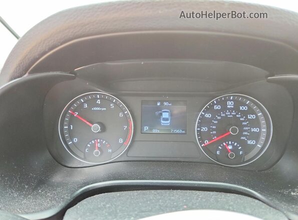 3KPF34AD0KE064804 2019 KIA FORTE Red Սարքավորումների վահանակի տեսք