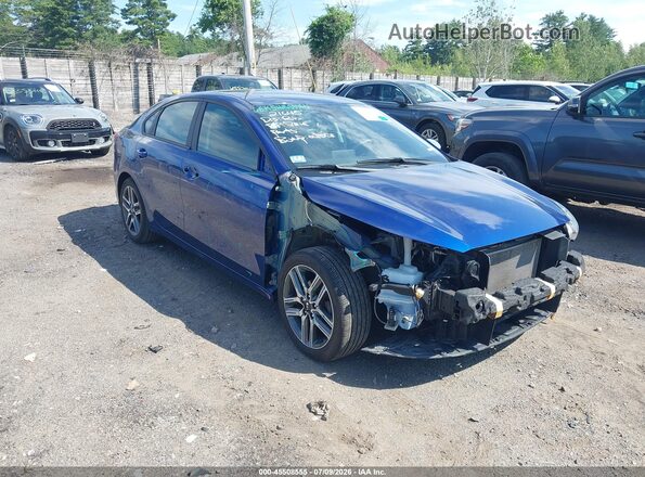 3KPF34AD0KE073485 2019 KIA FORTE Blue წინა ხედი