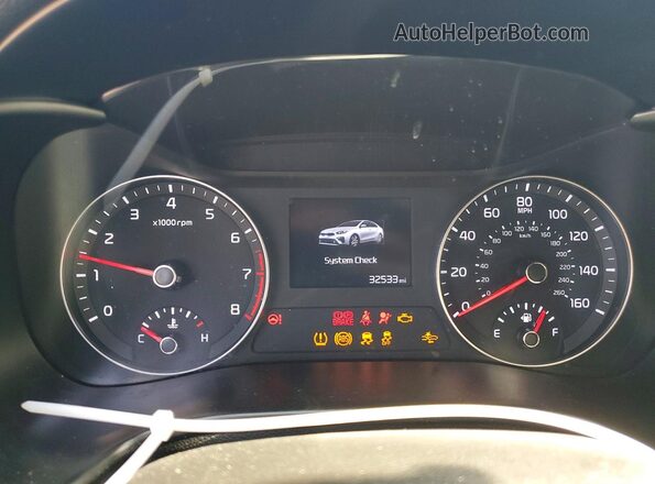 3KPF34AD0LE260923 2020 KIA FORTE Orange Вид щитка приладів