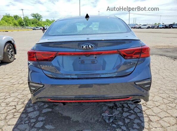 3KPF34AD0ME284138 2021 KIA FORTE Gray უკანა ხედი
