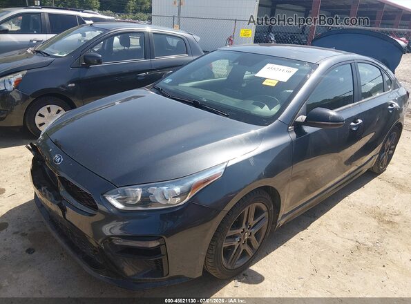 3KPF34AD0ME324542 2021 KIA FORTE Gray Передня ліва чверть