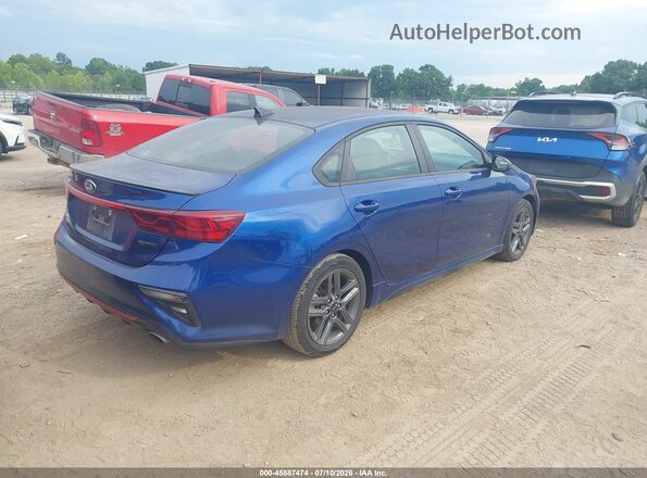 3KPF34AD0ME387396 2021 KIA FORTE Синий Задняя правая четверть