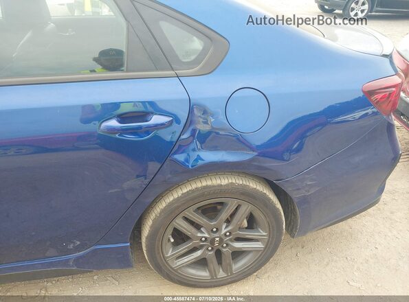 3KPF34AD0ME387396 2021 KIA FORTE Синий Вид спереди