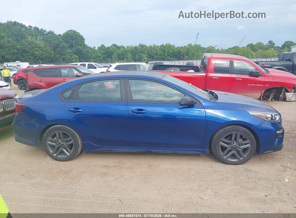 3KPF34AD0ME387396 2021 KIA FORTE Синий Вид задней части салона