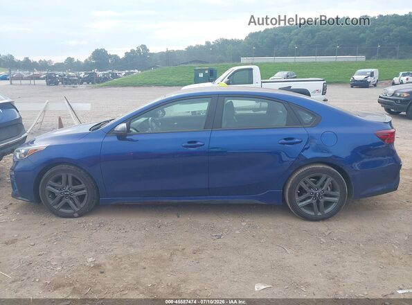 3KPF34AD0ME387396 2021 KIA FORTE Синий Панорамный вид салона 360°