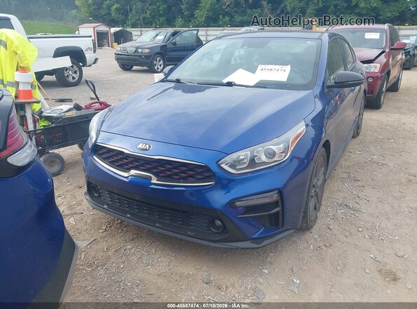 3KPF34AD0ME387396 2021 KIA FORTE Синий Вид щитка приборов