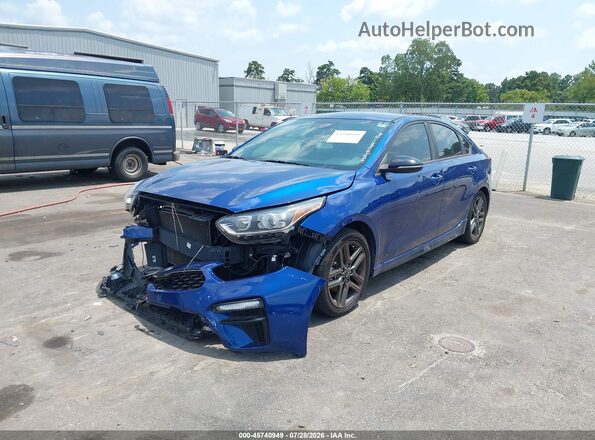 3KPF34AD1LE151953 2020 KIA FORTE Синий Передняя левая четверть