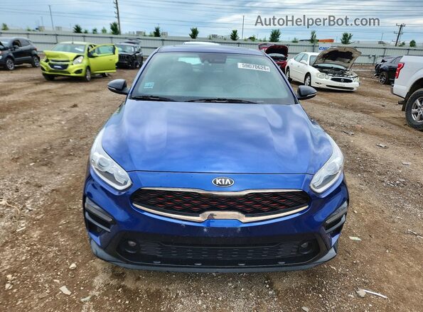 3KPF34AD1LE207065 2020 KIA FORTE Blue Widok z przodu