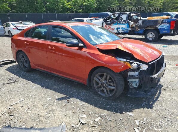 3KPF34AD1ME296380 2021 KIA FORTE Red Front right