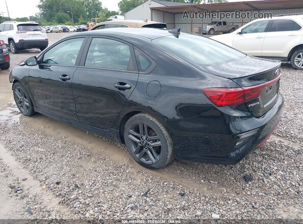 3KPF34AD2ME282620 2021 KIA FORTE Black უკანა მარცხენა