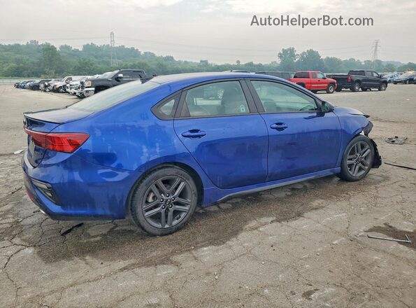3KPF34AD2ME341746 2021 KIA FORTE Blue Հետևի աջ