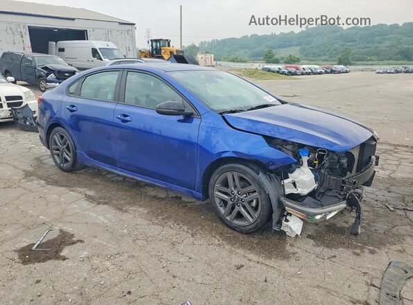 3KPF34AD2ME341746 2021 KIA FORTE Blue Առջևի աջ