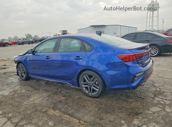 3KPF34AD2ME341746 2021 KIA FORTE Blue Հետևի ձախ