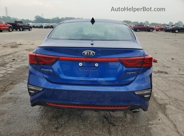 3KPF34AD2ME341746 2021 KIA FORTE Blue Հետևի տեսք