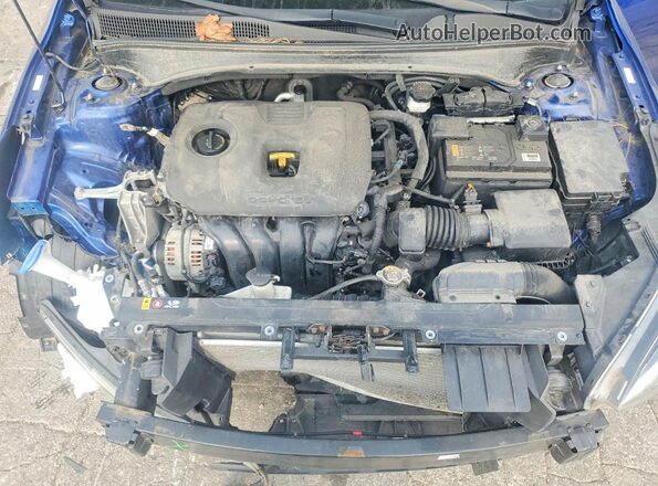 3KPF34AD2ME341746 2021 KIA FORTE Blue Սալոնի հետևի տեսք