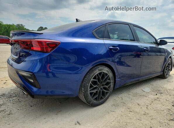 3KPF34AD2ME376447 2021 KIA FORTE Синий Задняя правая четверть