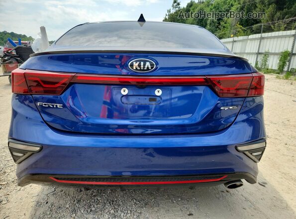 3KPF34AD2ME376447 2021 KIA FORTE Синий Вид сзади