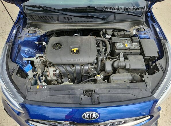 3KPF34AD2ME376447 2021 KIA FORTE Синий Вид задней части салона
