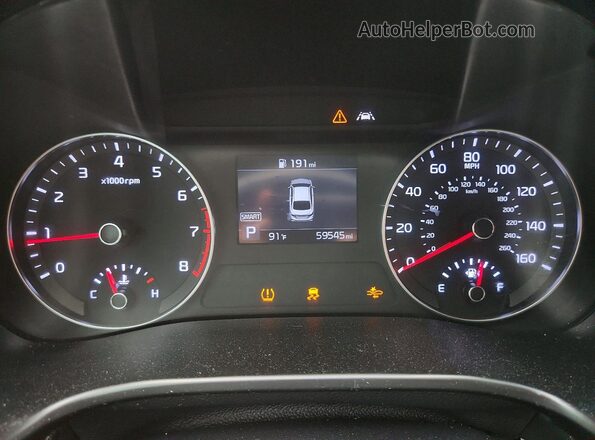 3KPF34AD2ME376447 2021 KIA FORTE Синий Вид щитка приборов