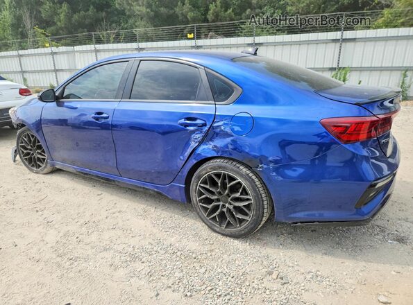 3KPF34AD2ME376447 2021 KIA FORTE Синий Задняя левая четверть