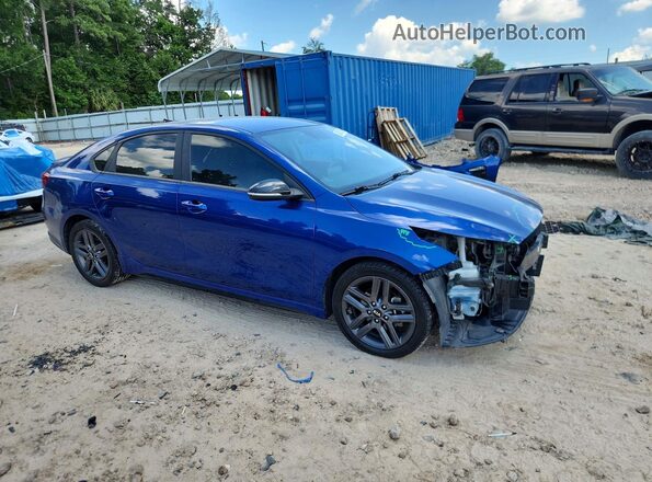 3KPF34AD3LE219699 2020 KIA FORTE Blue Передня права чверть