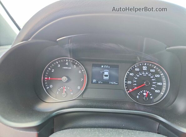 3KPF34AD3LE219699 2020 KIA FORTE Blue Вид щитка приладів