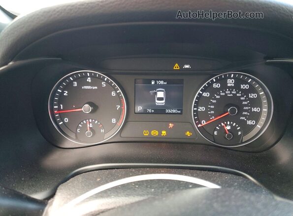 3KPF34AD3ME276003 2021 KIA FORTE Black Вид щитка приладів
