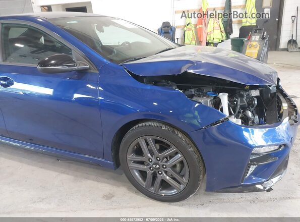 3KPF34AD3ME326477 2021 KIA FORTE Blue Front view