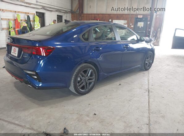 3KPF34AD3ME326477 2021 KIA FORTE Blue Rear right