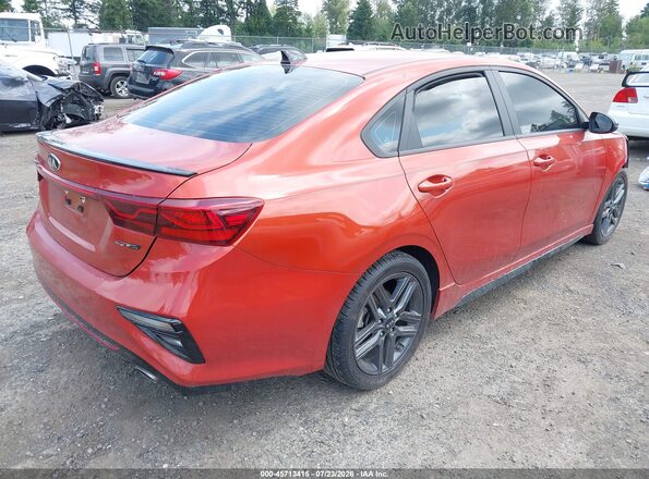 3KPF34AD3ME388977 2021 KIA FORTE Оранжевый Задняя правая четверть