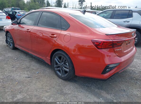 3KPF34AD3ME388977 2021 KIA FORTE Оранжевый Задняя левая четверть