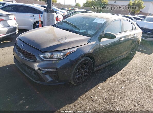 3KPF34AD3ME393239 2021 KIA FORTE Gray Передня ліва чверть