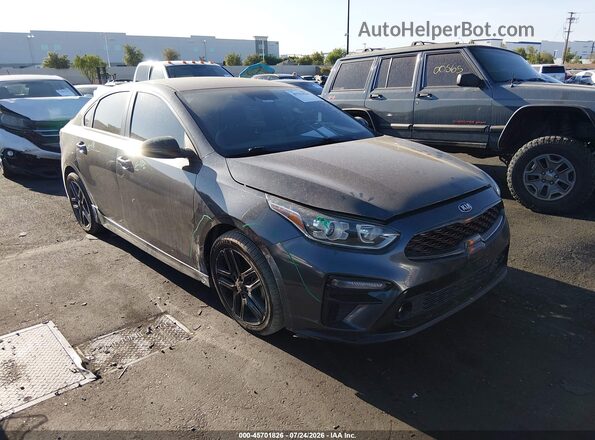 3KPF34AD3ME393239 2021 KIA FORTE Gray Вид задньої частини салону