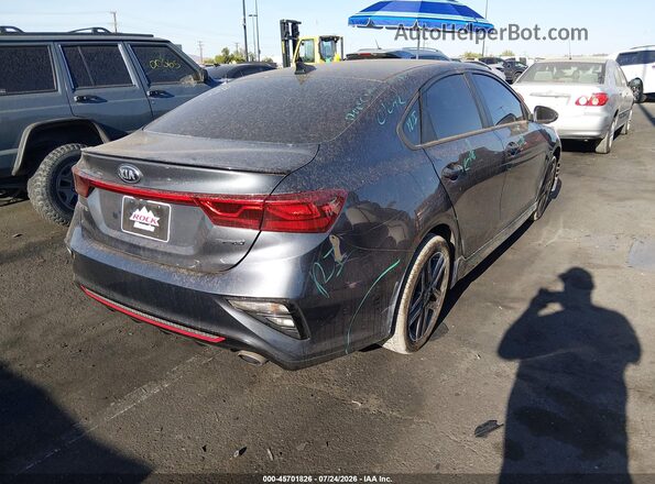 3KPF34AD3ME393239 2021 KIA FORTE Gray Задня права чверть