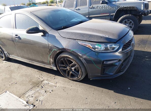 3KPF34AD3ME393239 2021 KIA FORTE Gray Вид спереду