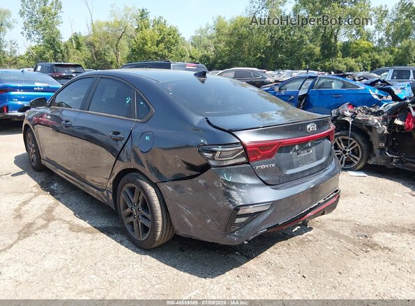 3KPF34AD4ME307145 2021 KIA FORTE Gray Задня ліва чверть