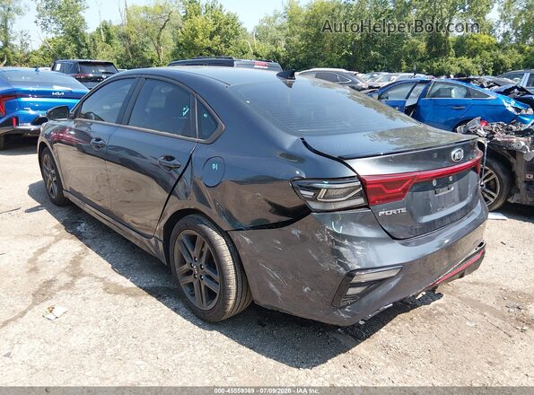 3KPF34AD4ME307145 2021 KIA FORTE Gray Вид спереду