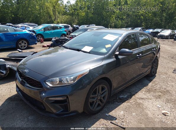 3KPF34AD4ME307145 2021 KIA FORTE Gray Передня ліва чверть
