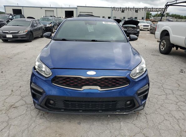 3KPF34AD5ME375390 2021 KIA FORTE Blue Vista frontal